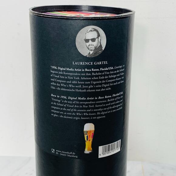 RITZENHOFF Beer Glass w Coasters LAURENCE GARTEL 2007 King Crown 1020091 EUC - Picture 9 of 12